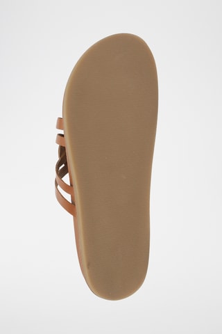 Sandales en cuir Crema - Camel