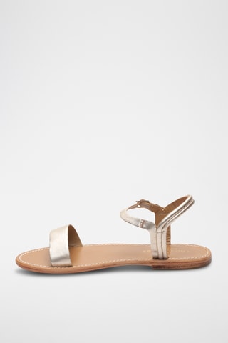 Sandales en cuir nappa Alaia - Doré