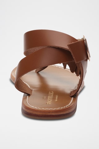 Sandales en cuir Lee - Marron