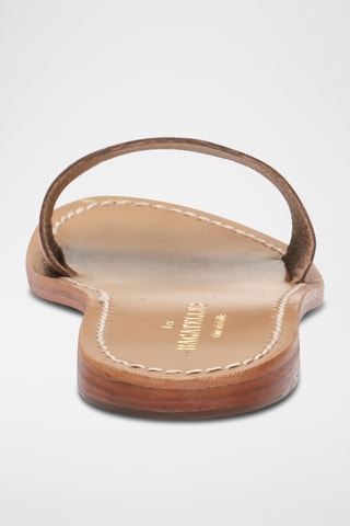 Mules York en cuir de chèvre - Camel