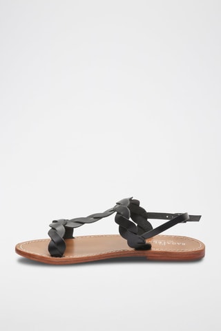 Sandales en cuir Burke - Noir