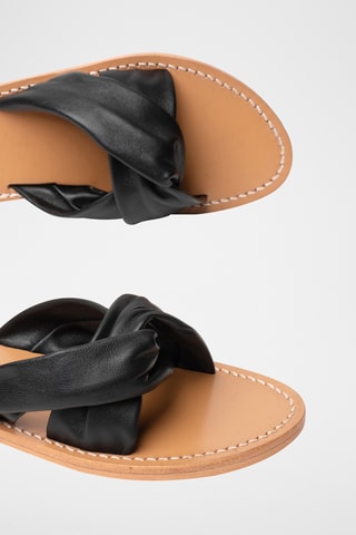 Mules en cuir Kitti - Noir