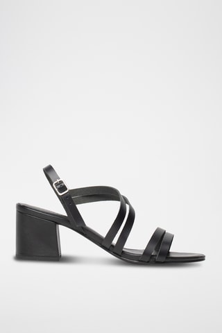 Sandales à talons en cuir Kachina - Noir