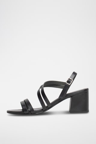 Sandales à talons en cuir Kachina - Noir