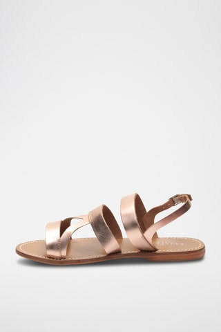Sandales en cuir Jade - Doré rose
