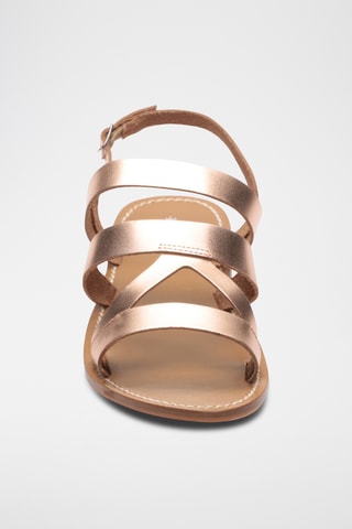 Sandales en cuir Jade - Doré rose