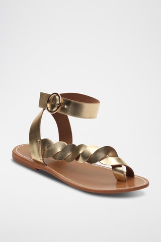 Sandales en cuir Lee - Marron