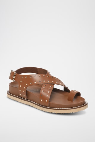 Sandales en cuir Idalina - Camel
