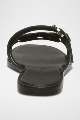 Mules en cuir Rocio - Noir