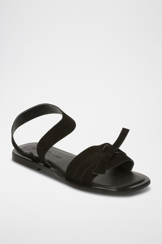 Sandales en cuir de chèvre Camelia - Noir