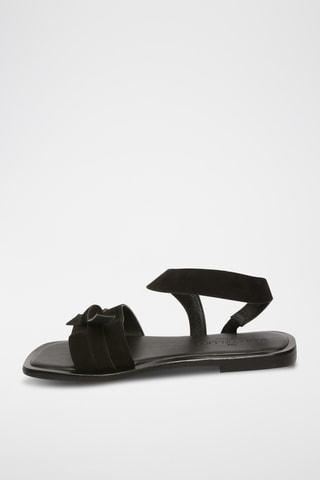 Sandales en cuir de chèvre Camelia - Noir