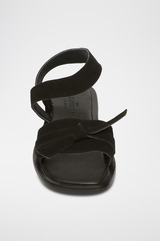 Sandales en cuir de chèvre Camelia - Noir