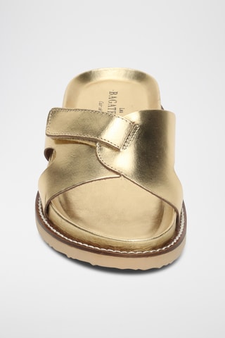 Mules en cuir Manuela - Doré