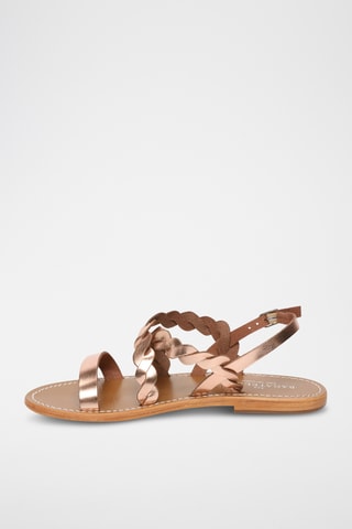 Sandales en cuir Liente - Doré rose