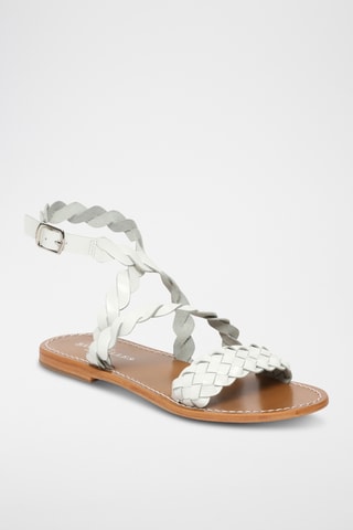 Sandales en cuir Manzanilla - Blanc