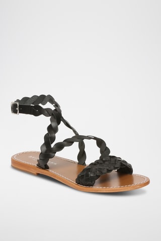 Sandales en cuir Manzanilla - Noir