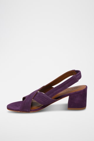 Sandales à talons en nubuck Isi - Violet