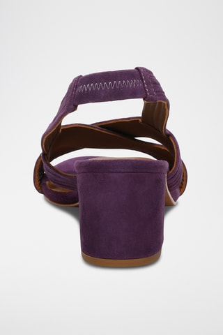 Sandales à talons en nubuck Isi - Violet