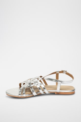 Sandales en cuir de chèvre Mindy - Argenté