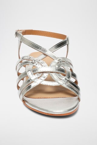 Sandales en cuir de chèvre Mindy - Argenté