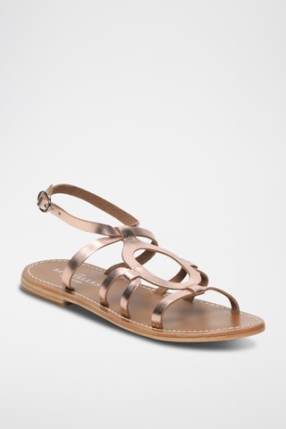Sandales en cuir Advaita - Rose et doré