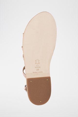 Sandales en cuir Advaita - Rose et doré