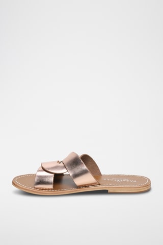 Mules en cuir Aditri - Doré rose