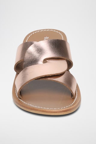 Mules en cuir Aditri - Doré rose