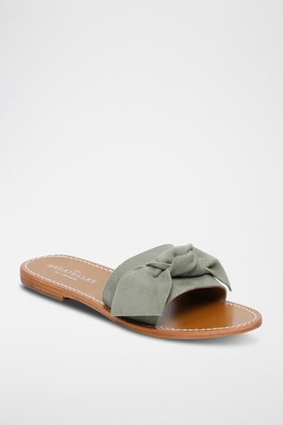 Mules en nubuck Westchester - Kaki