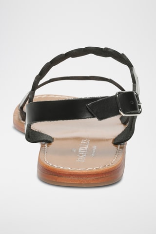 Sandales en cuir Domizia - Noir