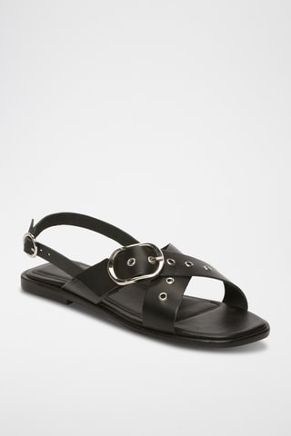 Sandales en cuir Celeste - Noir