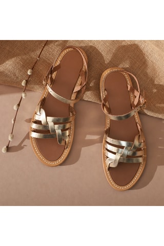 Sandales en cuir Wexira - Doré
