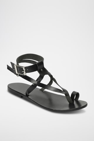 Sandales en cuir Cindy - Noir