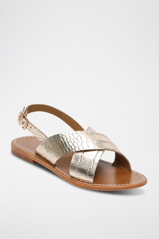Sandales en cuir de chèvre Acoyte - Doré
