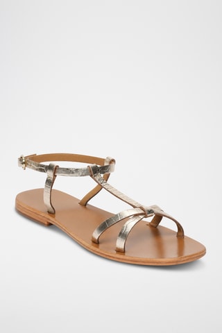 Sandales en cuir de chèvre Iness - Doré