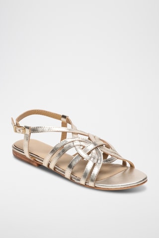 Sandales en cuir de chèvre Mindy - Doré