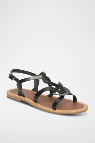 Sandales en cuir Irena - Noir