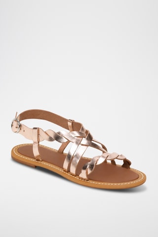 Sandales en cuir Kalixa - Doré rose