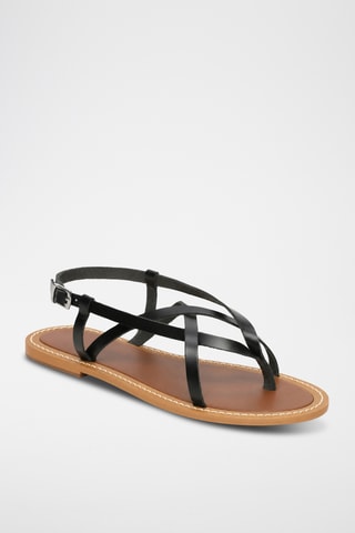 Sandales en cuir Selena - Noir