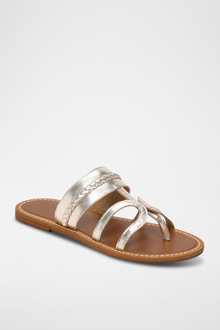 Sandales en cuir de chèvre Jazmina - Doré