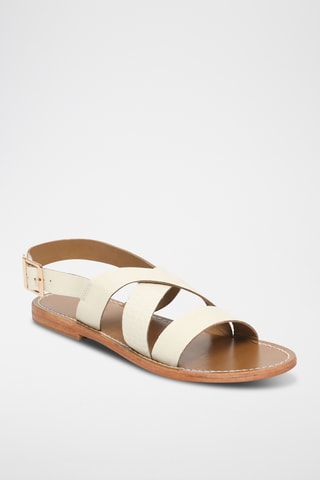 Sandales en cuir de chèvre Clover - Blanc