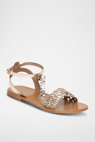 Sandales en cuir de chèvre Magali - Doré
