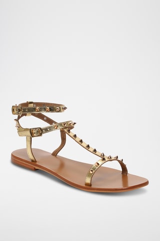 Sandales en cuir Gladys - Doré