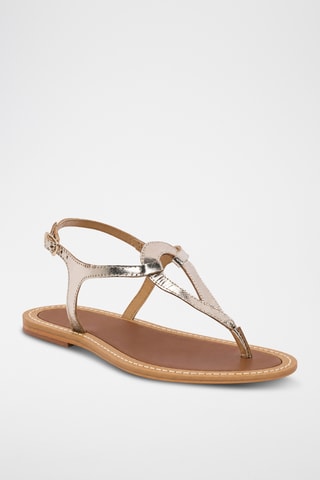 Sandales en cuir de chèvre Zaretha - Doré