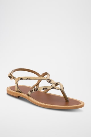 Sandales en cuir Syvena - Marron