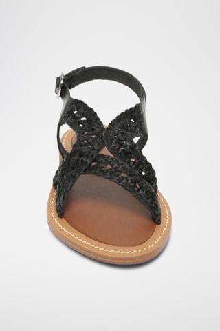 Sandales en cuir de chèvre Nahuel - Noir