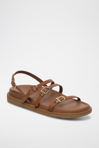 Sandales en cuir Zeina - Camel