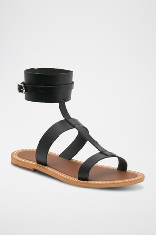 Sandales en cuir Jovina - Noir