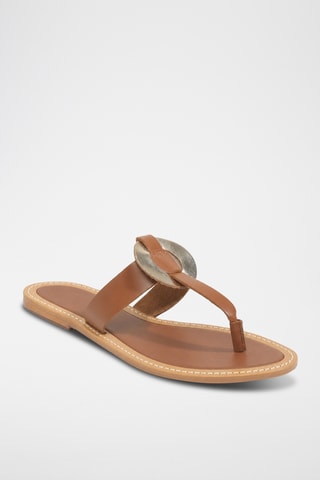 Sandales en cuir Qorena - Camel