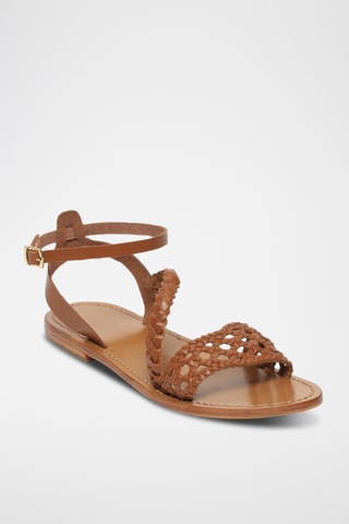 Sandales en cuir de chèvre Magali - Camel